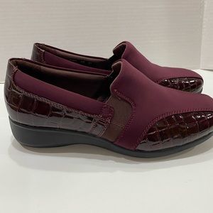 Clark’s burgundy